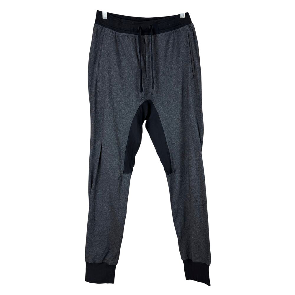 Lululemon Anti-Gravity Jogger Pants Heathered Gray Black Men's Size Medium EUC